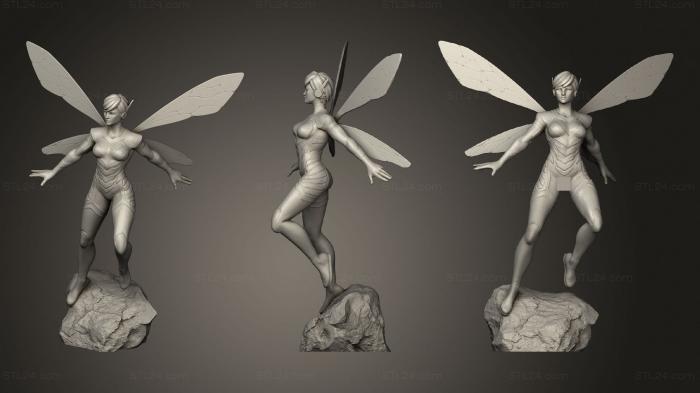 Figurines of girls (Wasp, STKGL_1668) 3D models for cnc